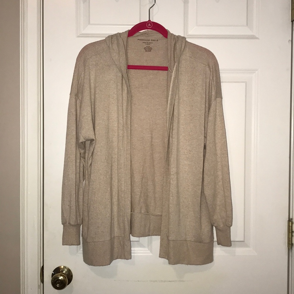 American Eagle Soft Hooded Cardigan